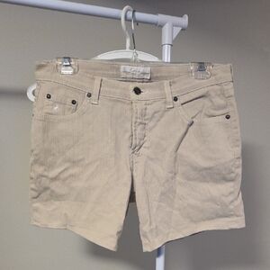 Women's Tan Jean Shorts